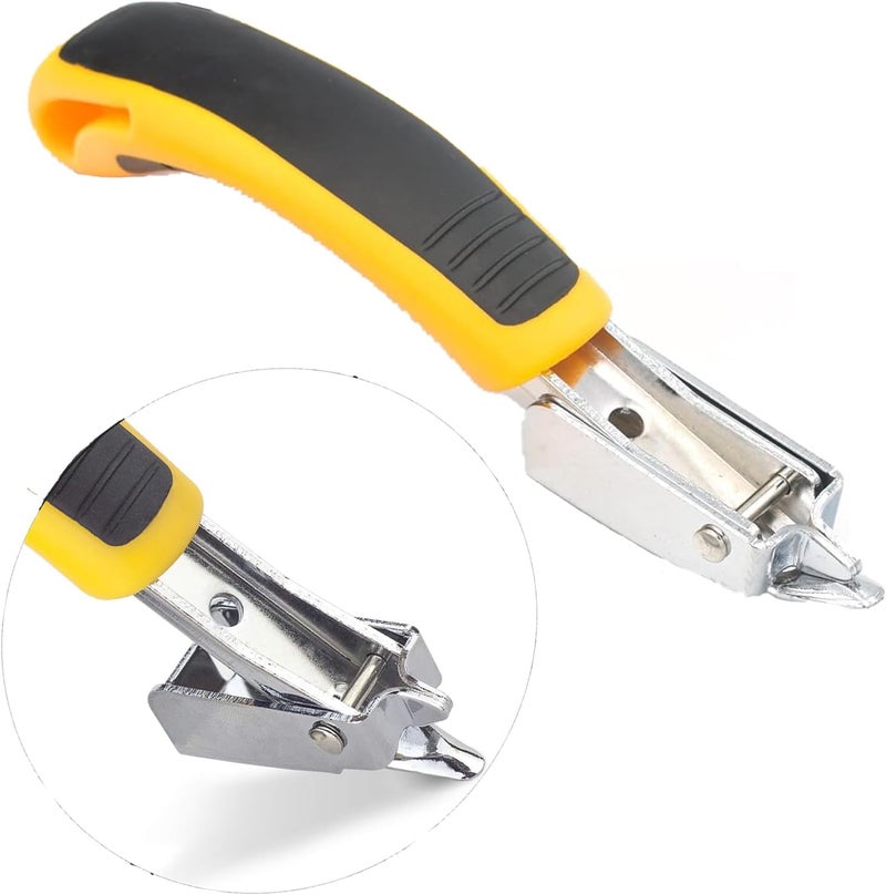 Tayfeim Upholstery Staples Remover Staple Puller Tool, Staple Remover Heavy Duty Removing Stapler for Furniture Carpet Floor Cartons Wooden Case,Yellow - Image 1